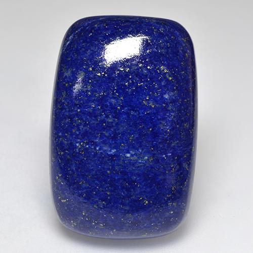 49.35캐럿 천연 다크 블루 라피스 라줄리, 쿠션 컷, 30.5×20.1 mm, 불투명체