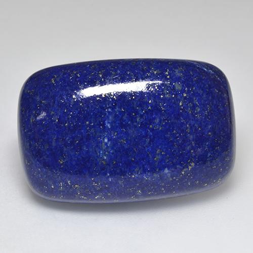 49.35캐럿 천연 다크 블루 라피스 라줄리, 쿠션 컷, 30.5×20.1 mm, 불투명체