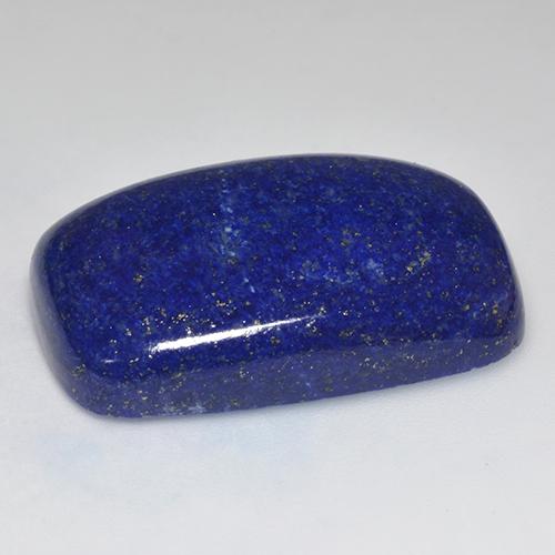 49.35캐럿 천연 다크 블루 라피스 라줄리, 쿠션 컷, 30.5×20.1 mm, 불투명체