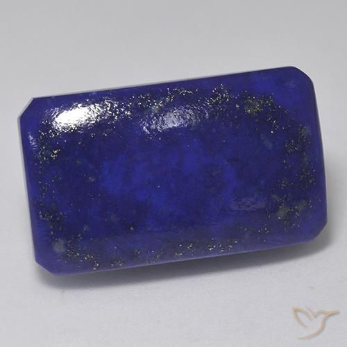 30.15캐럿 옥타곤/에메랄드 컷 라피스 라줄리, 25.5 x 15.1mm 아프가니스탄산, Photo A