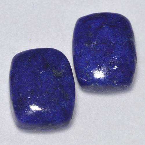 2.59캐럿 천연 다크 블루 라피스 라줄리 보석, 쿠션 컷, 8.2×6.2 mm, 불투명체