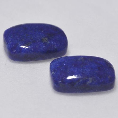 2.59캐럿 천연 다크 블루 라피스 라줄리 보석, 쿠션 컷, 8.2×6.2 mm, 불투명체