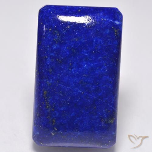 32.86캐럿 옥타곤/에메랄드 컷 라피스 라줄리, 25.1 x 15.1mm 아프가니스탄산, Photo A