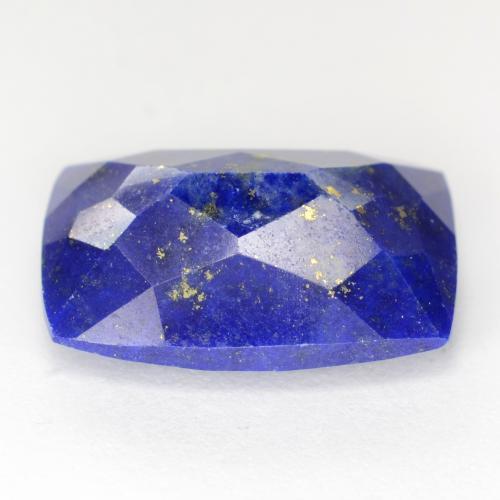 6.36캐럿 천연 네이비 블루 라피스 라줄리, 쿠션 컷, 14.1×10.2 mm, 불투명체