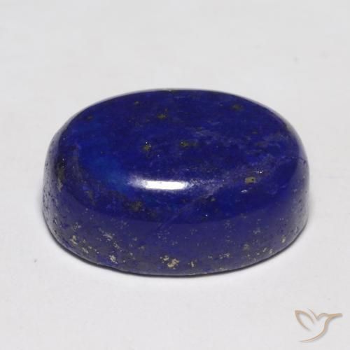 13.91캐럿 천연 매우 깊은 파란색 라피스 라줄리, 타원형 컷, 16×12 mm, 불투명체