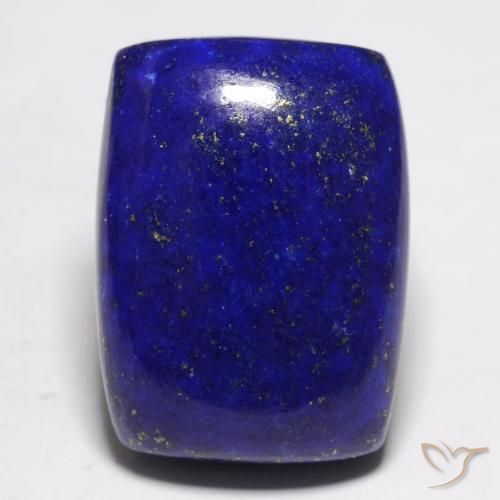 22.44ct 자연스러운 강렬한 네이비 블루 청금석, 방석, 불투명체