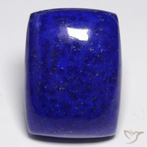 22.69ct 자연스러운 강렬한 네이비 블루 청금석, 방석, 불투명체