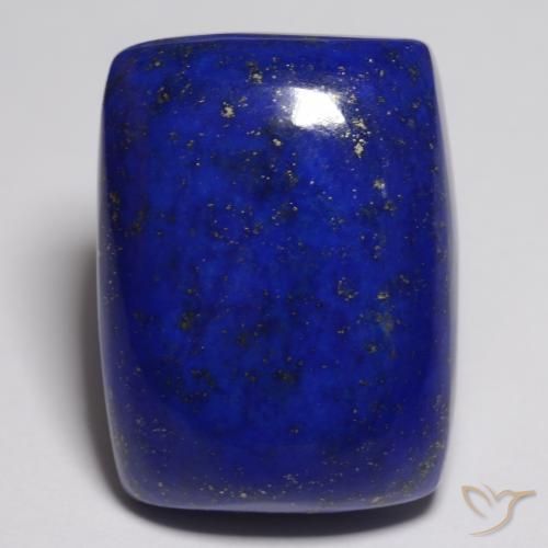 22.68ct 자연스러운 강렬한 네이비 블루 청금석, 방석, 불투명체
