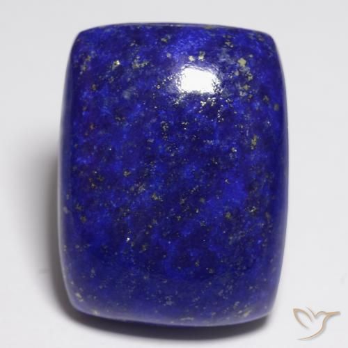 21.85캐럿 천연 강렬한 네이비 블루 라피스 라줄리, 쿠션 컷, 20×15.2 mm, 불투명체