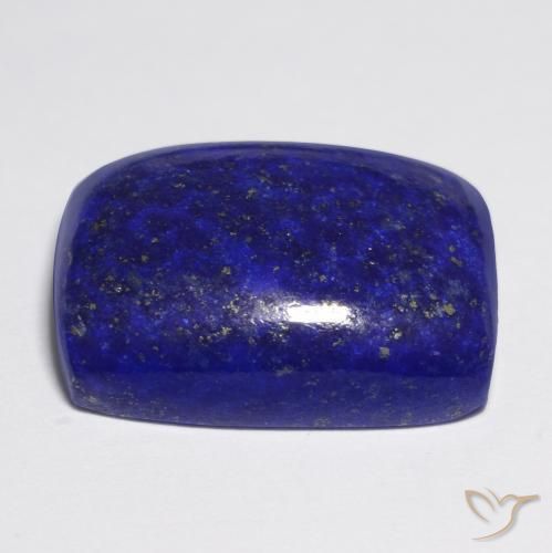 21.85캐럿 천연 강렬한 네이비 블루 라피스 라줄리, 쿠션 컷, 20×15.2 mm, 불투명체