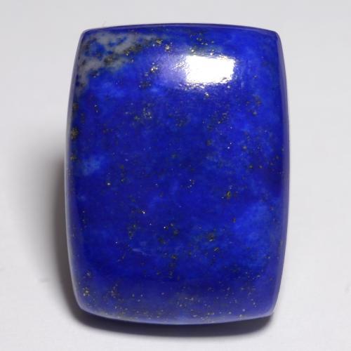 19.45캐럿 천연 밝은 파란색 라피스 라줄리, 쿠션 컷, 20.1×15.1 mm, 불투명체