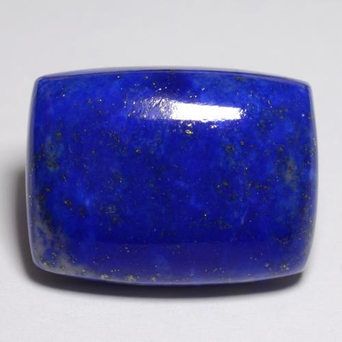 19.45캐럿 천연 밝은 파란색 라피스 라줄리, 쿠션 컷, 20.1×15.1 mm, 불투명체