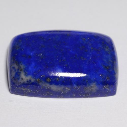 19.45캐럿 천연 밝은 파란색 라피스 라줄리, 쿠션 컷, 20.1×15.1 mm, 불투명체