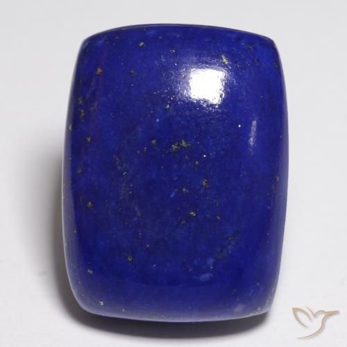 22.41ct 자연스러운 강렬한 네이비 블루 청금석, 방석, 불투명체