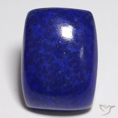 24.76캐럿 천연 강렬한 네이비 블루 라피스 라줄리, 쿠션 컷, 20×15 mm, 불투명체