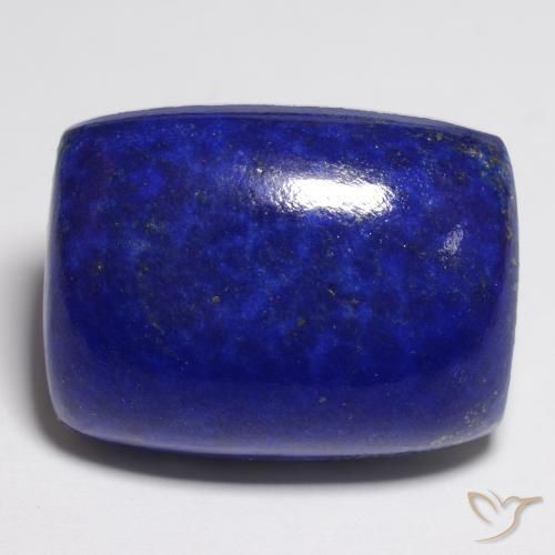 24.76캐럿 천연 강렬한 네이비 블루 라피스 라줄리, 쿠션 컷, 20×15 mm, 불투명체