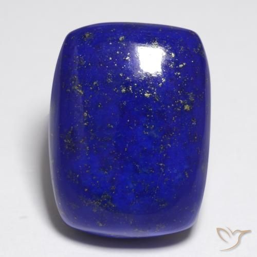 20.99ct 자연스러운 강렬한 네이비 블루 청금석, 방석, 불투명체