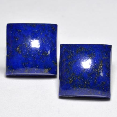 15.74캐럿 천연 강렬한 네이비 블루 라피스 라줄리 보석, 스퀘어, 11.1×11 mm, 불투명체