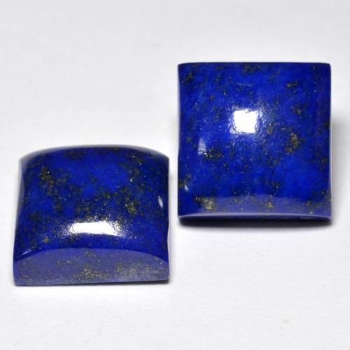 15.74캐럿 천연 강렬한 네이비 블루 라피스 라줄리 보석, 스퀘어, 11.1×11 mm, 불투명체