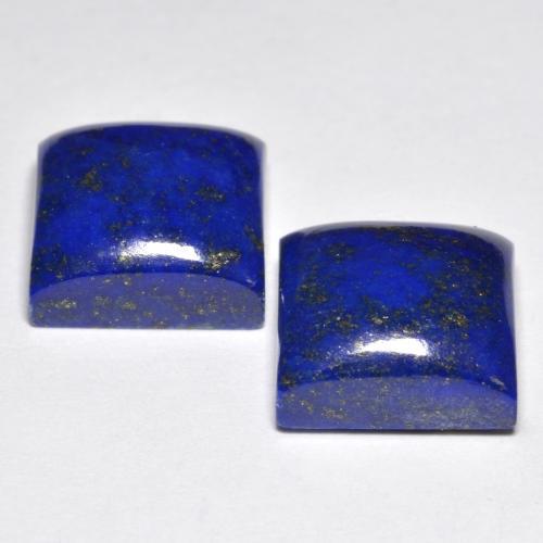 15.74캐럿 천연 강렬한 네이비 블루 라피스 라줄리 보석, 스퀘어, 11.1×11 mm, 불투명체