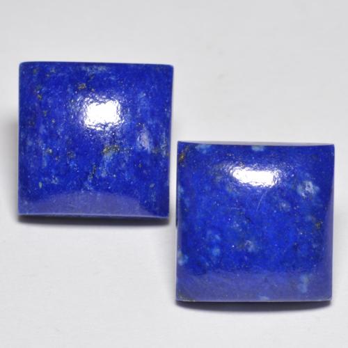13.11캐럿 천연 일렉트릭 블루 라피스 라줄리 보석, 스퀘어, 11×10.9 mm, 불투명체
