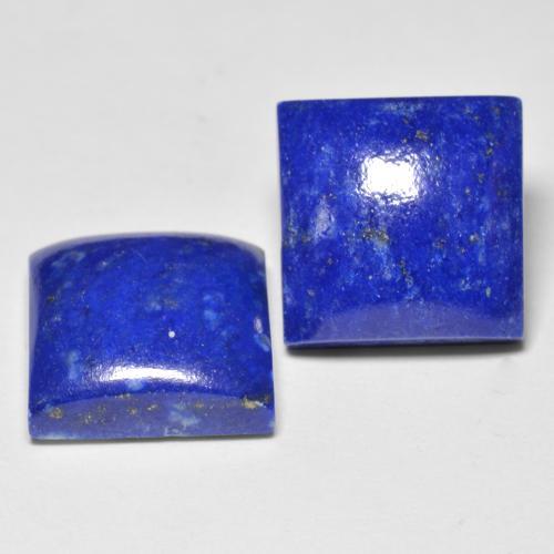 13.11캐럿 천연 일렉트릭 블루 라피스 라줄리 보석, 스퀘어, 11×10.9 mm, 불투명체