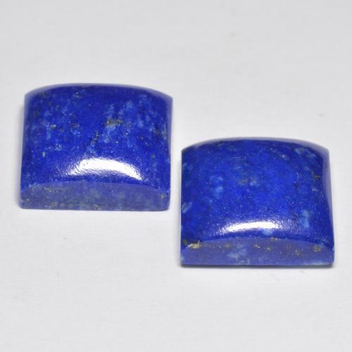 13.11캐럿 천연 일렉트릭 블루 라피스 라줄리 보석, 스퀘어, 11×10.9 mm, 불투명체