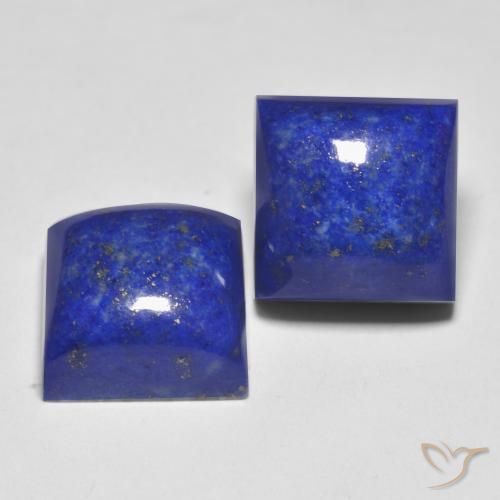 17.83캐럿 천연 네이비 블루 라피스 라줄리 보석, 스퀘어, 11.1×11.1 mm, 불투명체