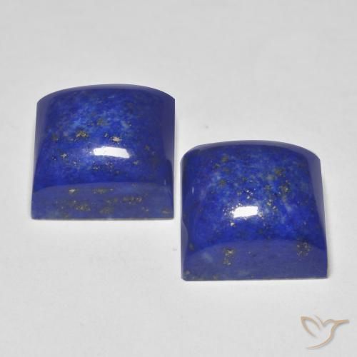 17.83캐럿 천연 네이비 블루 라피스 라줄리 보석, 스퀘어, 11.1×11.1 mm, 불투명체
