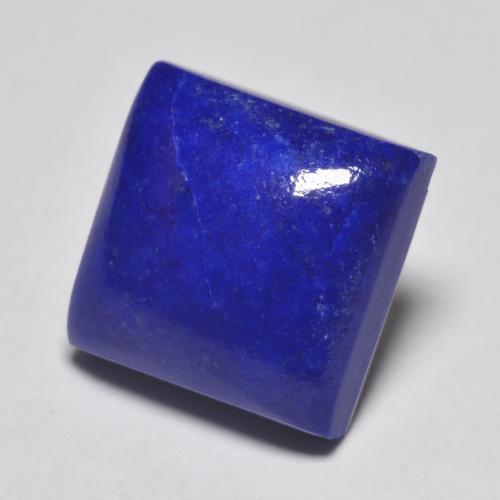 6.77캐럿 천연 강렬한 네이비 블루 라피스 라줄리, 스퀘어, 10.8×10.7 mm, 불투명체