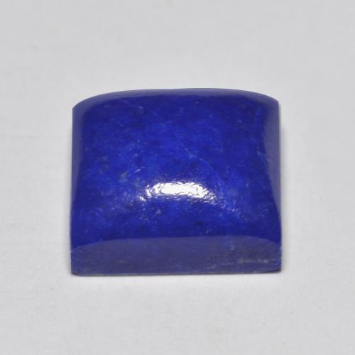 6.77캐럿 천연 강렬한 네이비 블루 라피스 라줄리, 스퀘어, 10.8×10.7 mm, 불투명체