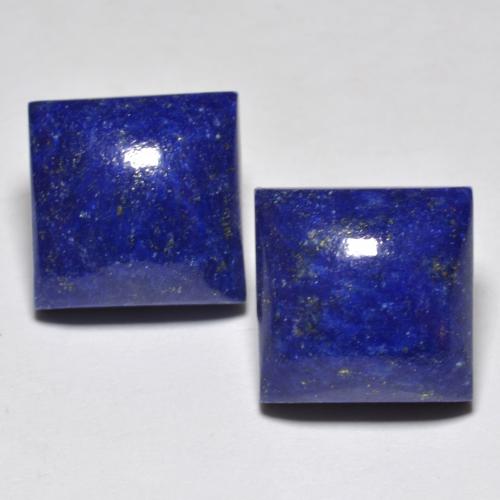 15.66캐럿 천연 강렬한 네이비 블루 라피스 라줄리 보석, 스퀘어, 11.2×11 mm, 불투명체
