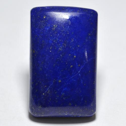 27.54캐럿 천연 강렬한 네이비 블루 라피스 라줄리, 바게트, 24.4×14.9 mm, 불투명체