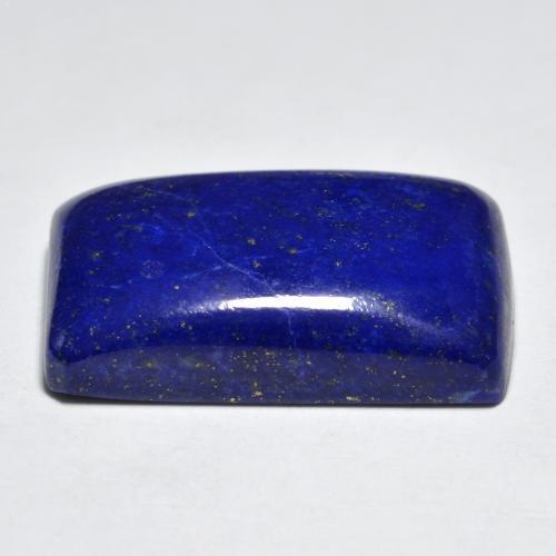 27.54캐럿 천연 강렬한 네이비 블루 라피스 라줄리, 바게트, 24.4×14.9 mm, 불투명체