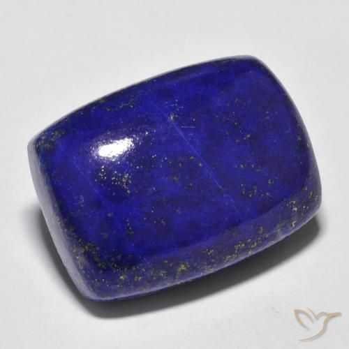 23.47ct 자연스러운 강렬한 네이비 블루 청금석, 방석, 불투명체
