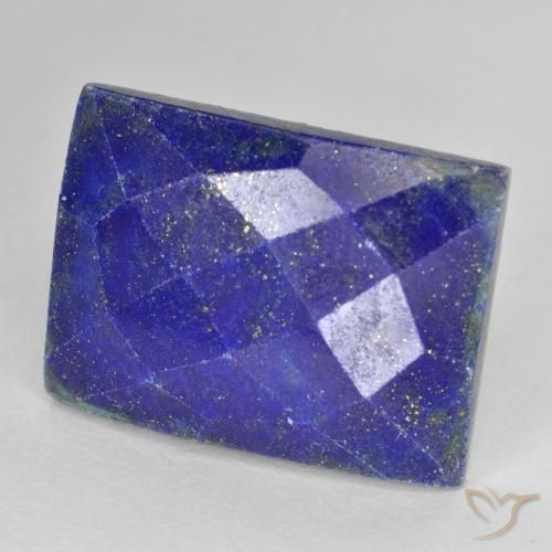 17.89ct 자연스러운 진한 파랑 청금석, 바게트, 불투명체