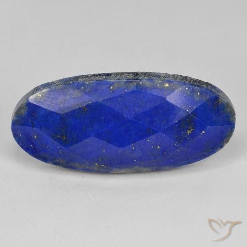29.21ct 자연스러운 네이비 블루 청금석, 타원형, 불투명체