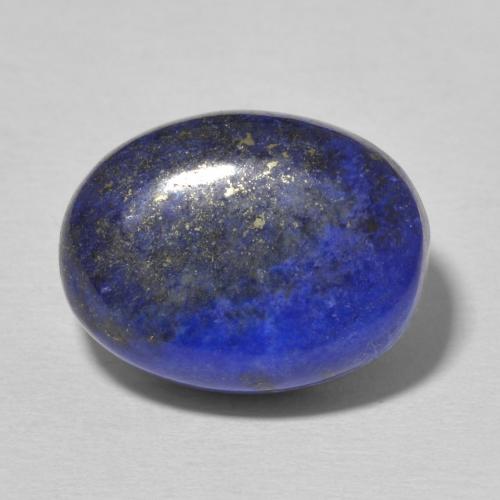 12.35ct 자연스러운 밝은 파란색 청금석, 타원형, 불투명체