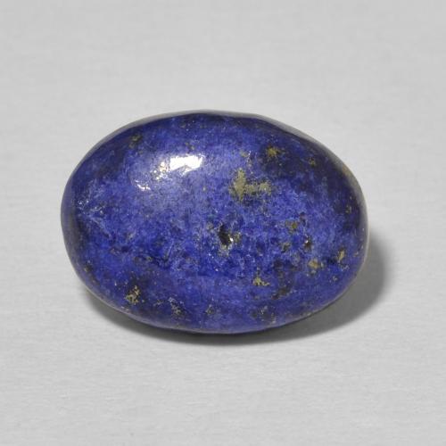 5.58ct 자연스러운 진한 파랑 청금석, 타원형, 불투명체