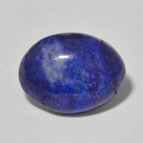 8.43ct 자연스러운 강청색 청금석, 타원형, 불투명체