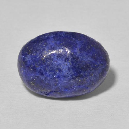 7.52ct 자연스러운 진한 파란색 청금석, 타원형, 불투명체