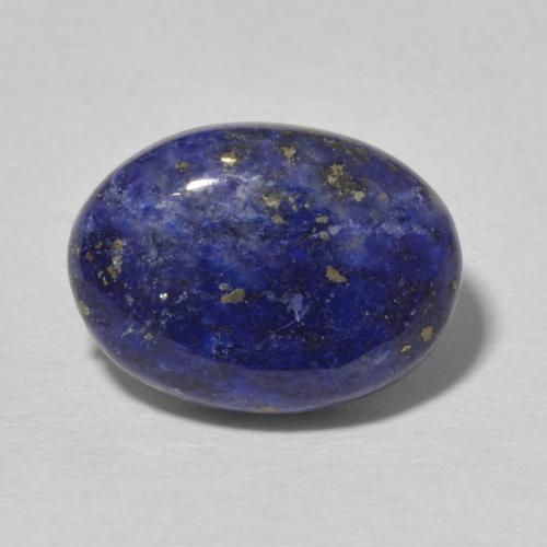8.33ct 자연스러운 진한 파랑 청금석, 타원형, 불투명체