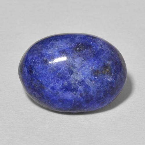 8.35ct 자연스러운 진한 파랑 청금석, 타원형, 불투명체
