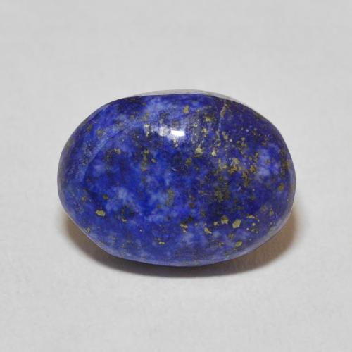 6.62ct 자연스러운 딥 이집트 블루 청금석, 타원형, 불투명체