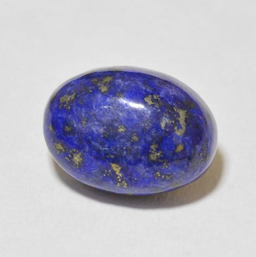 8.94캐럿 천연 딥 이집트 블루 라피스 라줄리, 타원형 컷, 14.1×10.1 mm, 불투명체