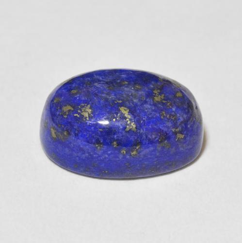 8.94캐럿 천연 딥 이집트 블루 라피스 라줄리, 타원형 컷, 14.1×10.1 mm, 불투명체