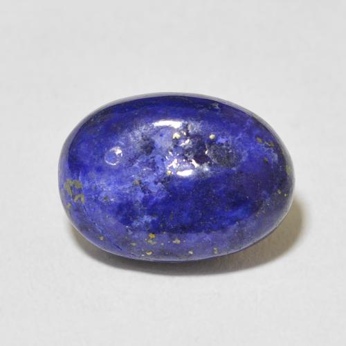 6.19ct 자연스러운 진한 파란색 청금석, 타원형, 불투명체