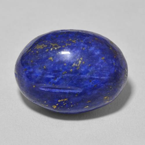 14.43ct 자연스러운 진한 파란색 청금석, 타원형, 불투명체