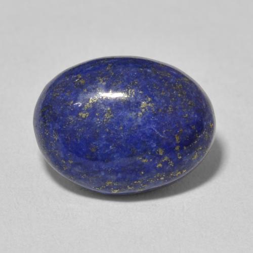 7.20ct 자연스러운 딥 이집트 블루 청금석, 타원형, 불투명체