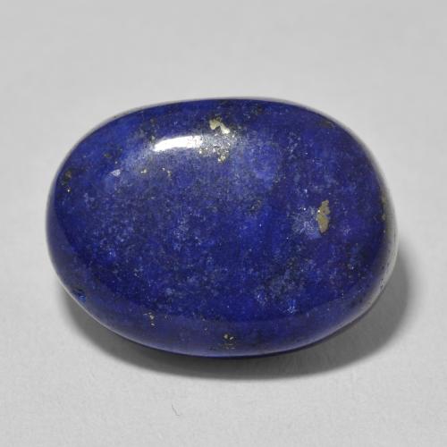 14.32ct 자연스러운 진한 파랑 청금석, 타원형, 불투명체